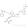 1- [3- (bensoyloxi) propyl] -2,3-dihydro-5 - [(2R) -2 - [[2- [2- (2,2,2-trifluoretoxi) fenoxi] etyl] amino] propyl] -1H-indol-7-karbonitriletandioat CAS 885340-12-5